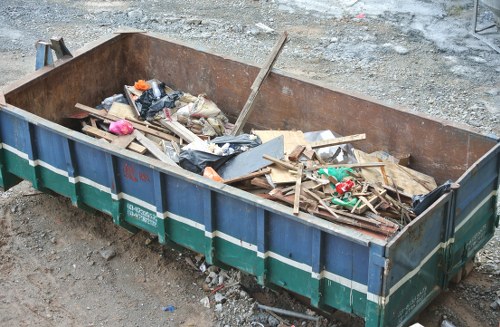 James Waste Removal team clearing a garage