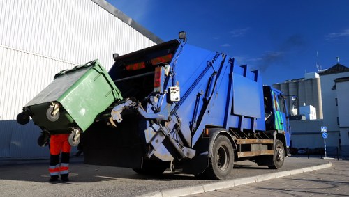 Waste collection trucks in Barden Ridge