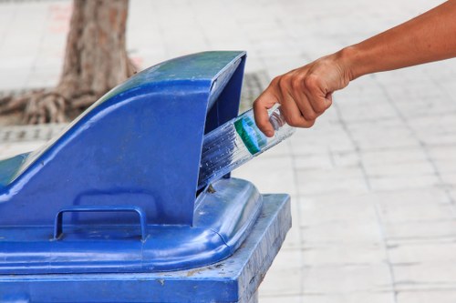 Waste collection trucks in Ormond