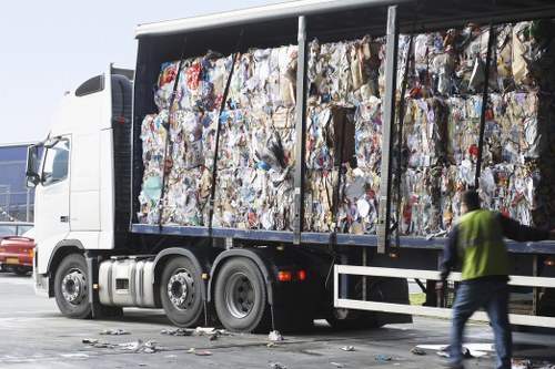 Professionals from James Waste Removal managing waste responsibly